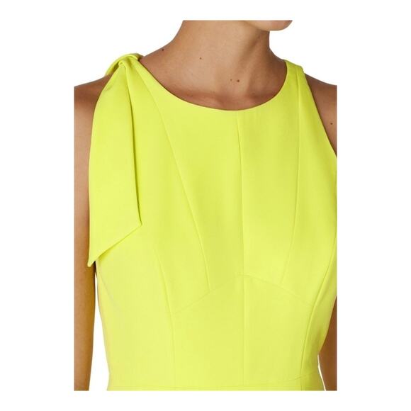 Milly Women's Cady Caedyn Sheath Dress Size US 0 XS Medium Lemon - Picture 4 of 16